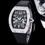 RICHARD MILLE RM67-01 Extra thin Skeleton  Stainless steel Diamonds Watch oysterflex bracelet for sale